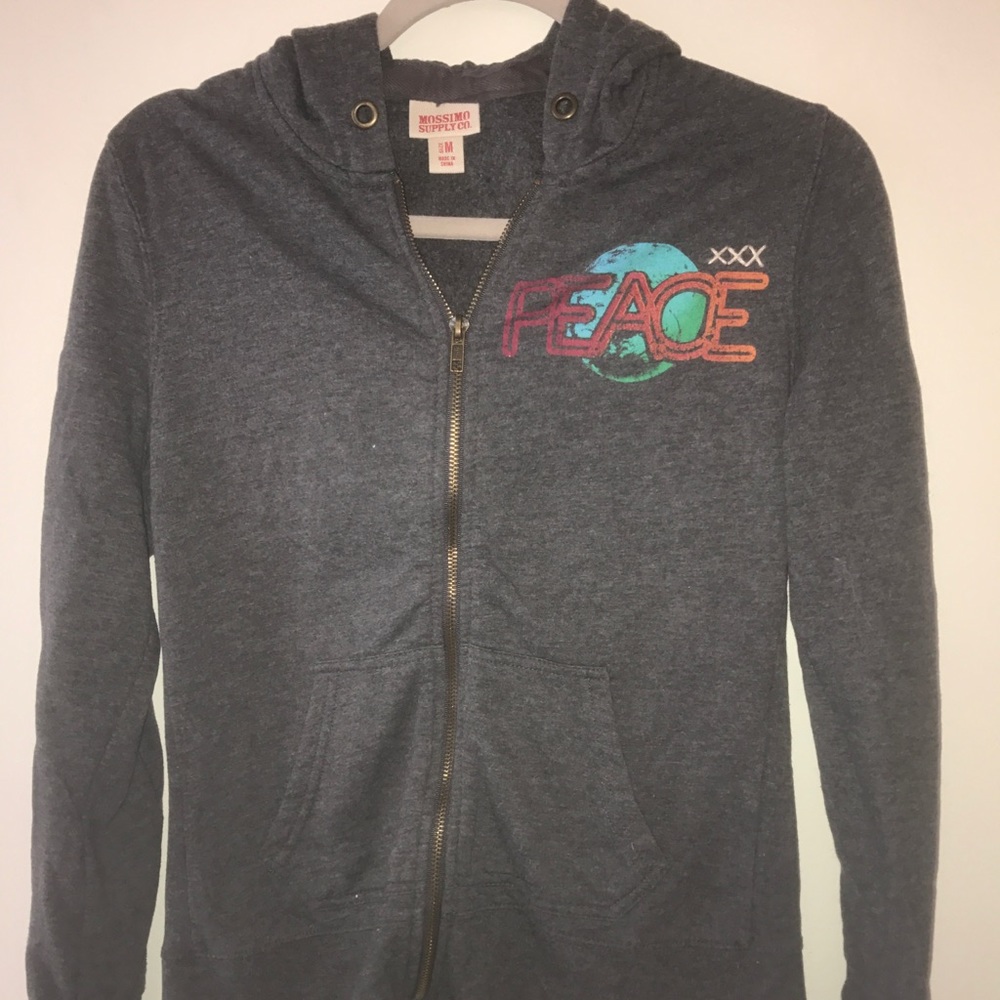Gray Zip Up